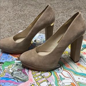 Michael Kors Tan Suede Heels